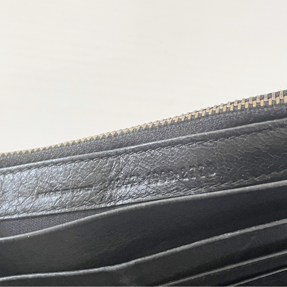Balenciaga black leather city long snap wallet - Picture 8 of 13